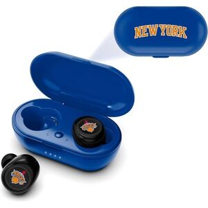 New York Knicks Bluetooth True Wireless Earbuds with Charging Case NBA Fan Gear